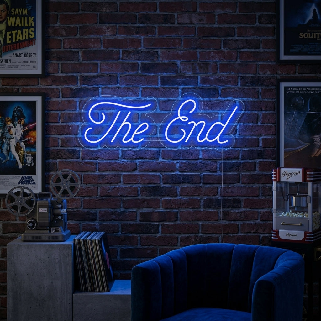 "The End" Neonkyltti