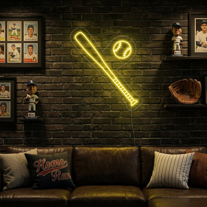 "Baseball Maila Pallo" Neonkyltti