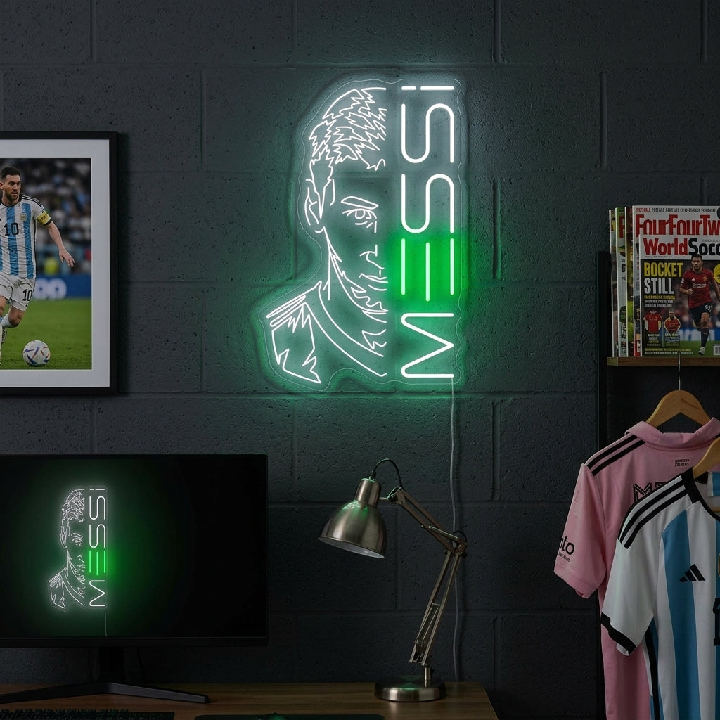 "Messi" Neonkyltti