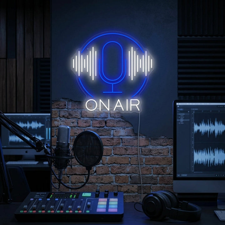 "Podcast On Air" Neonkyltti