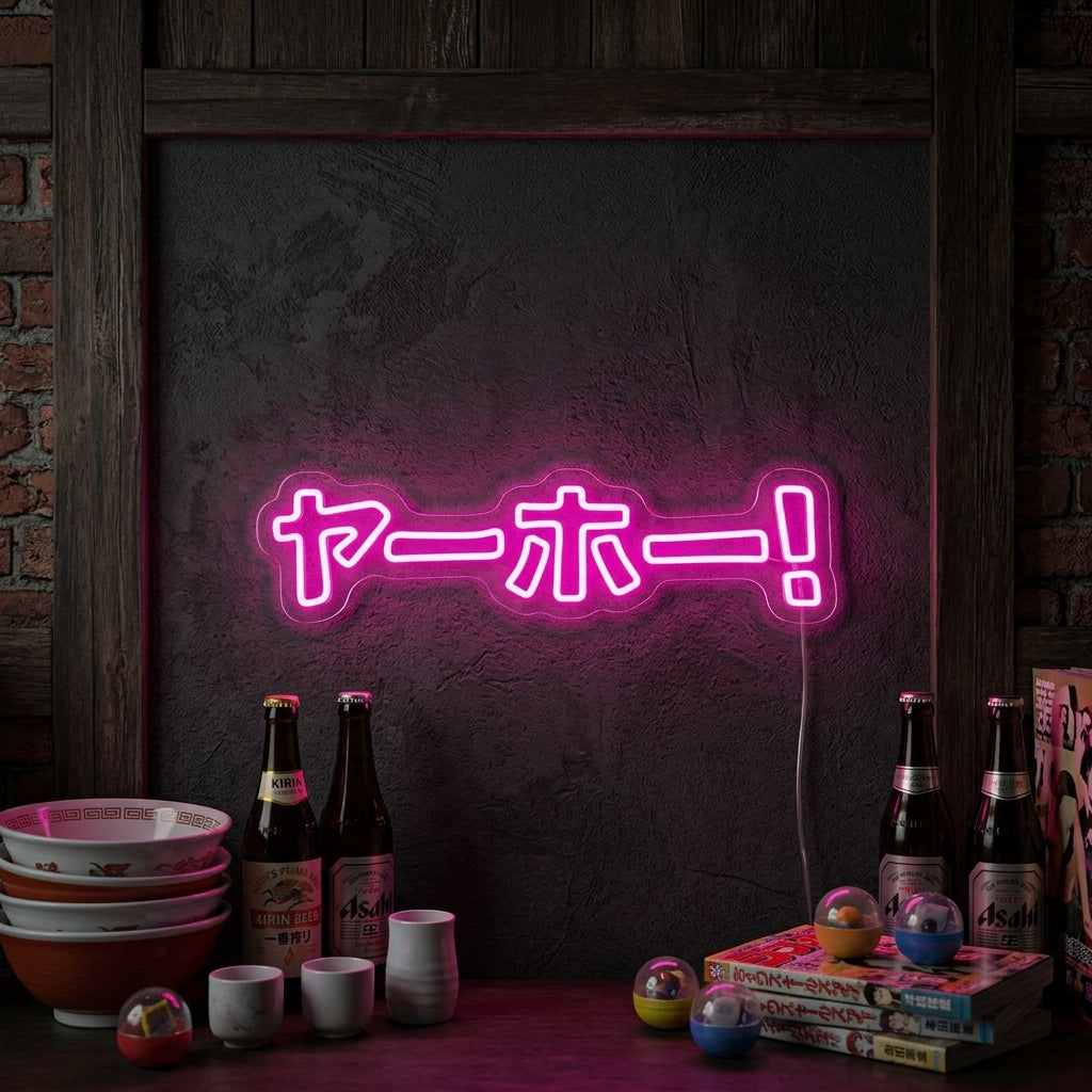 "JAPANESE KATAKANA YAHOO" Neonkyltti