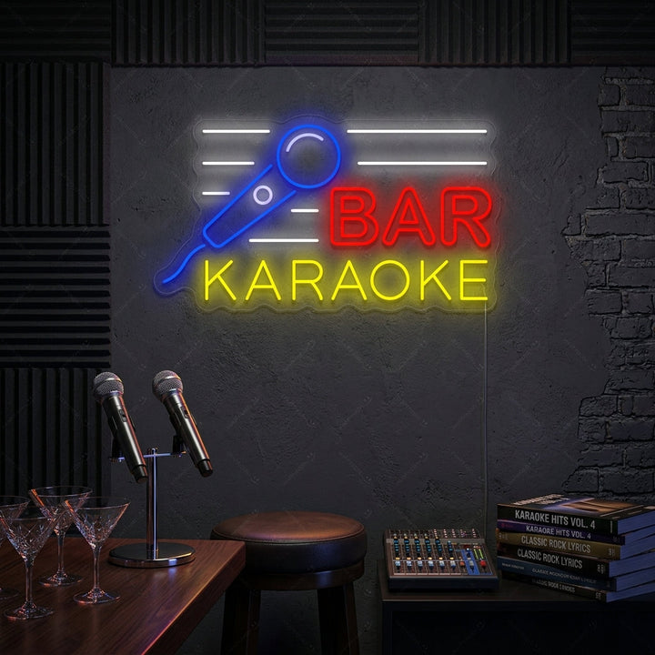 "Karaoke Bar" Neonkyltti