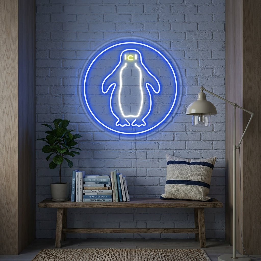 "Pingviini" Neonkyltti