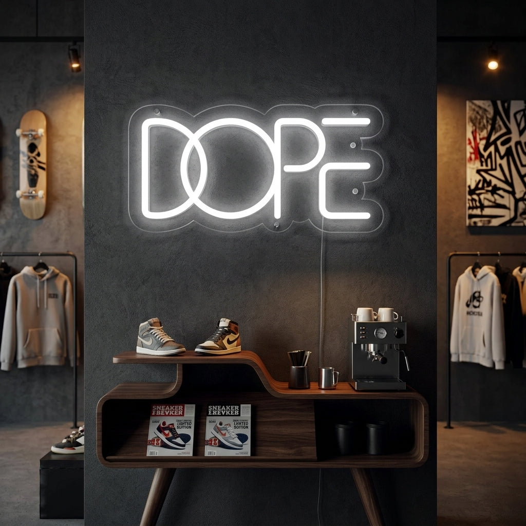 "DOPE" Neonkyltti