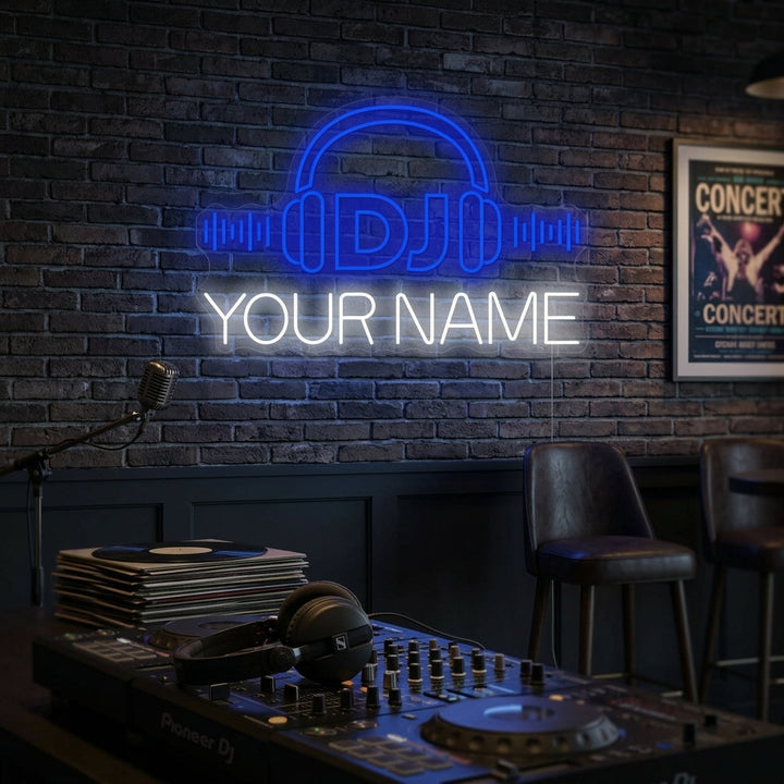 "Custom Dj Logo" Neonkyltti