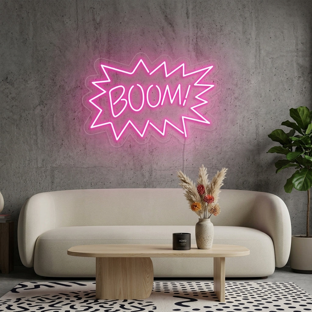 "Boom" Neonkyltti