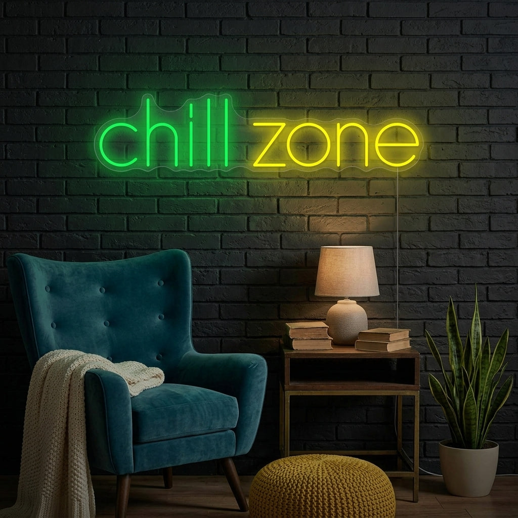 "Chill Zone" Neonkyltti
