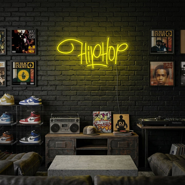 "Hip Hop Rap -Musiikki" Neonkyltti