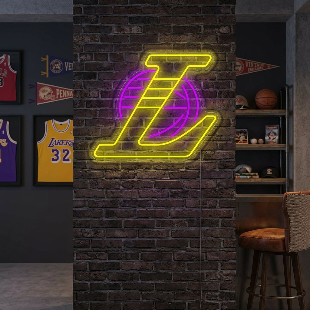 "La koripallojoukkueen logo" Neonkyltti