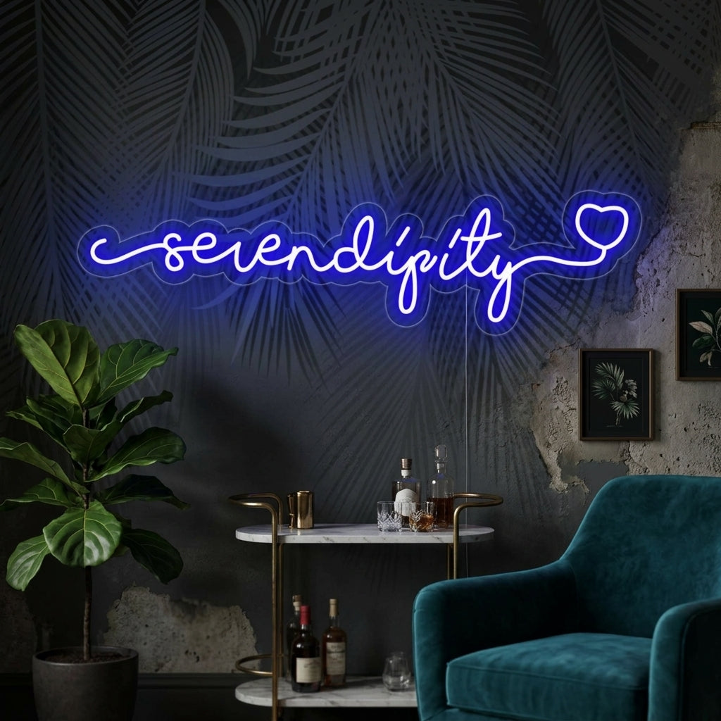 "Serendipity" Neonkyltti
