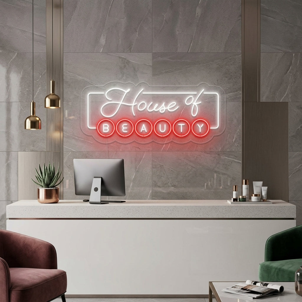 "House of Beauty" Neonkyltti