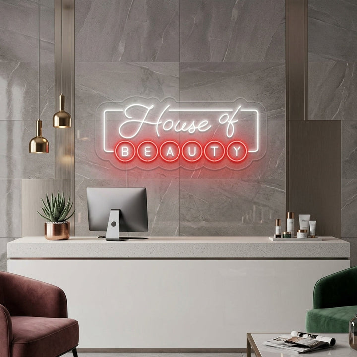 "House of Beauty" Neonkyltti