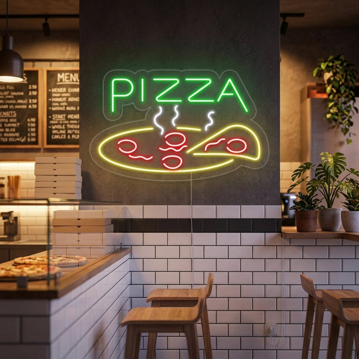 "Pizza, Ruoka, Ravintolakyltti" Neonkyltti