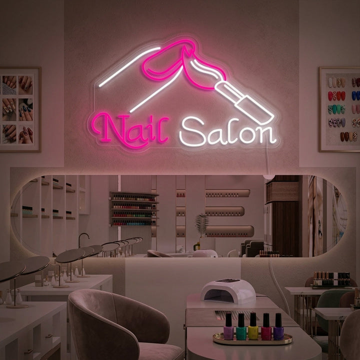 "Nails Salon" Neonkyltti