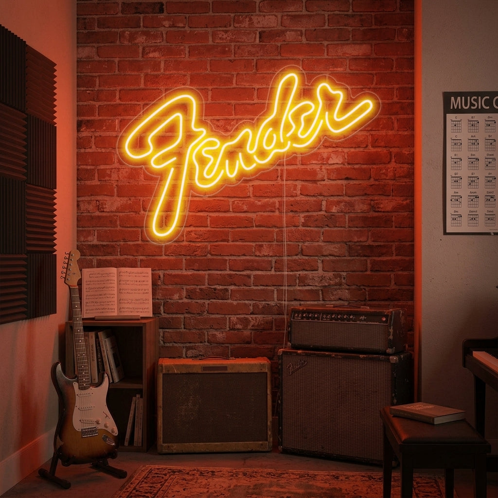 "Fender" Neonkyltti