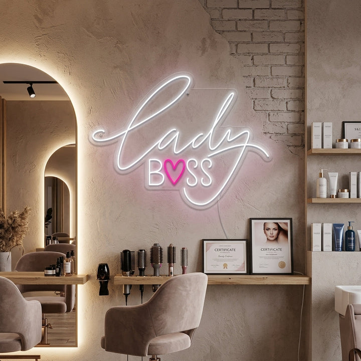 "Lady Boss" Neonkyltti