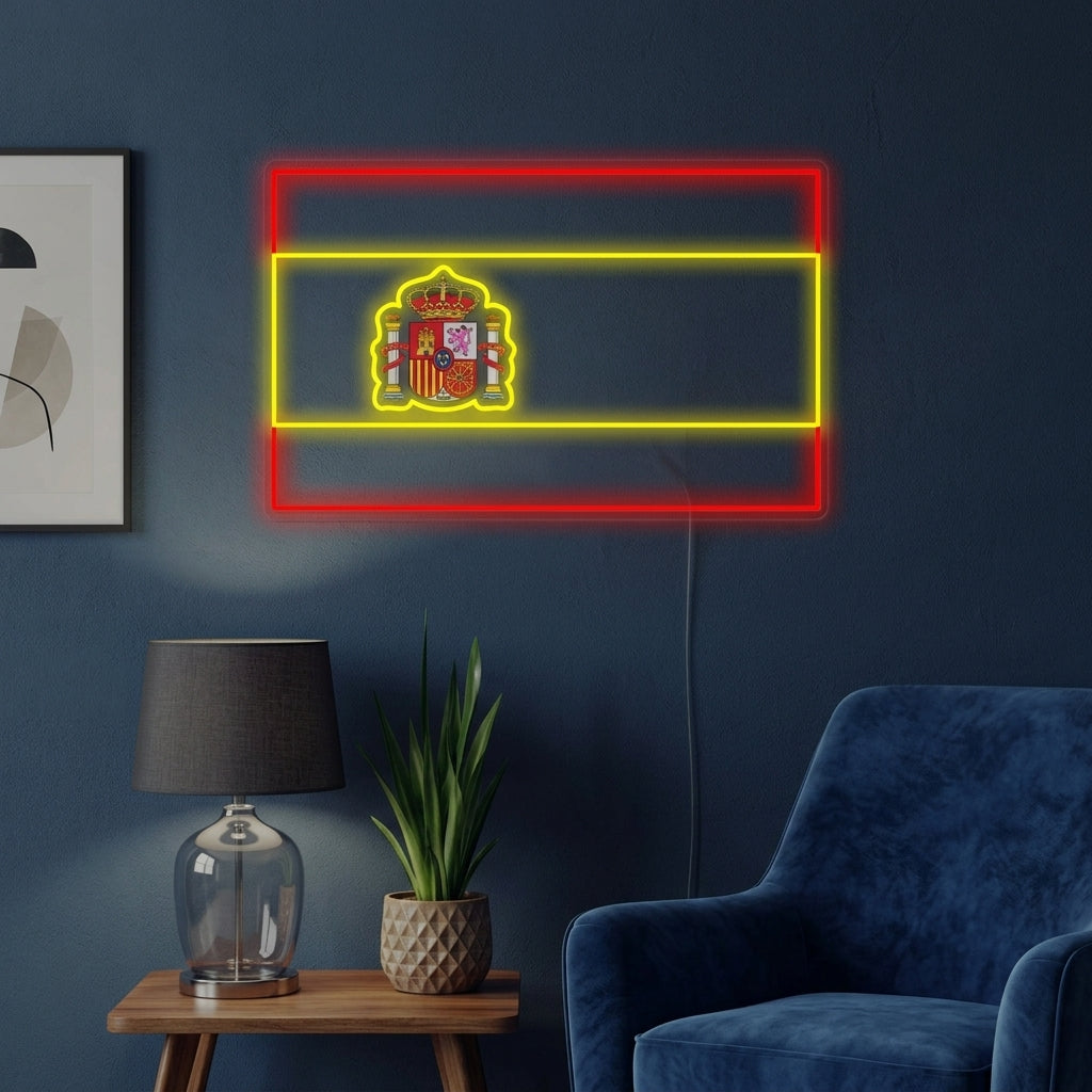 "Espanja Lippu" Neonkyltti