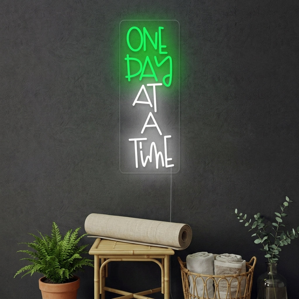 "One Day At A Time" Neonkyltti