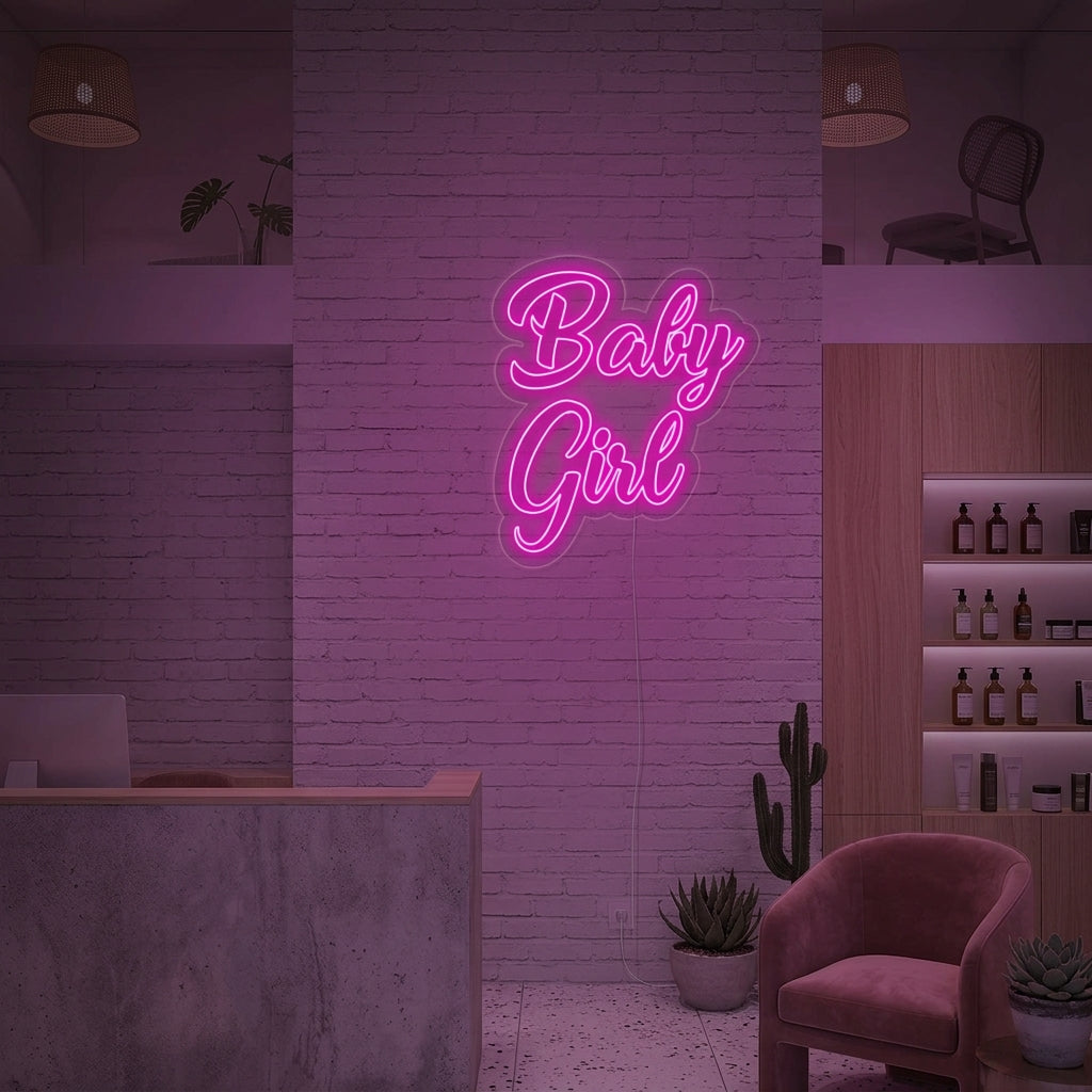 "Baby Girl" Neonkyltti