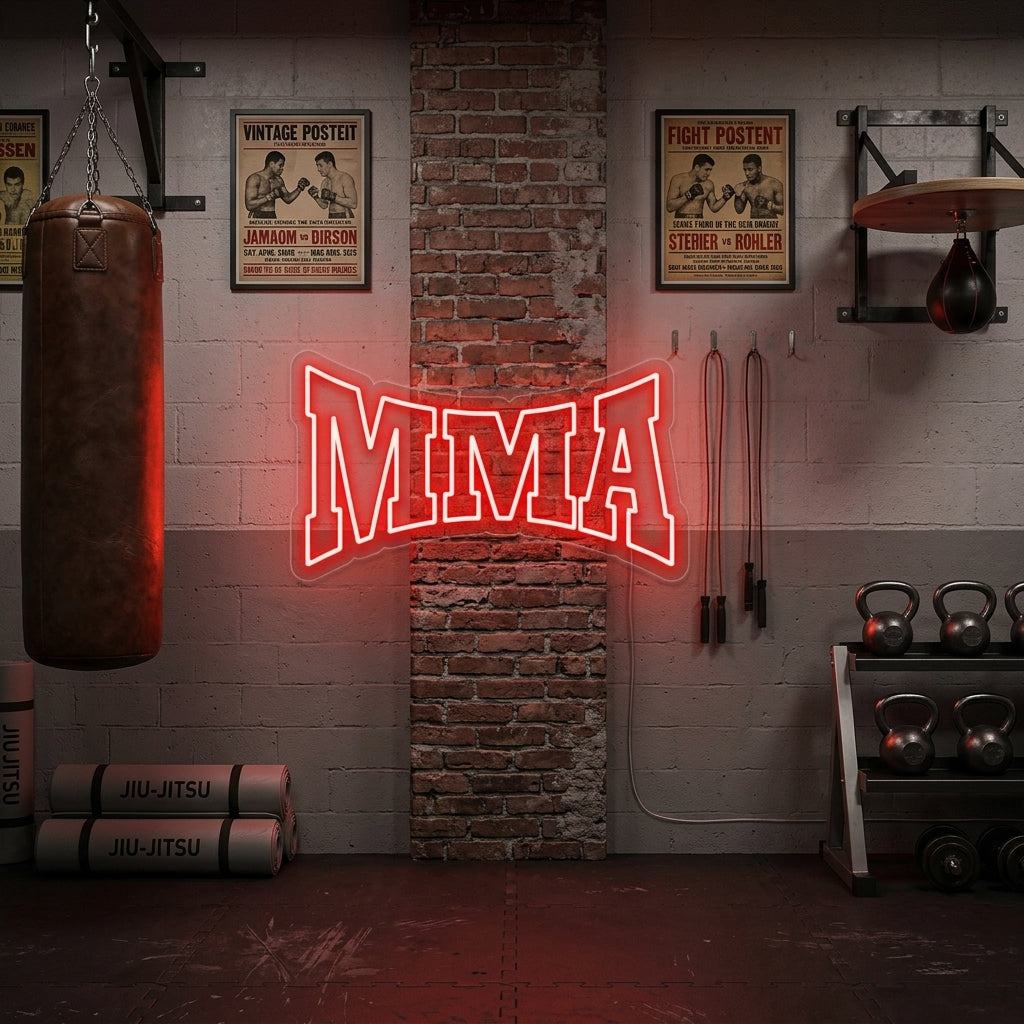 "MMA" Neonkyltti
