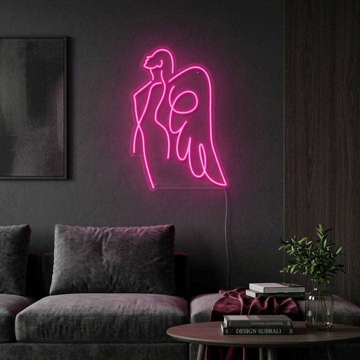 "Enkeli Äiti" Neonkyltti