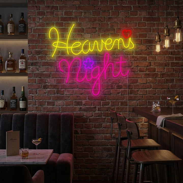 "Heavens Night" Neonkyltti