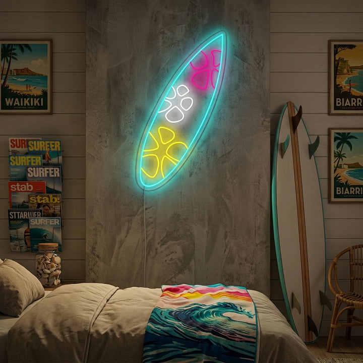 "Surffilauta" Neonkyltti