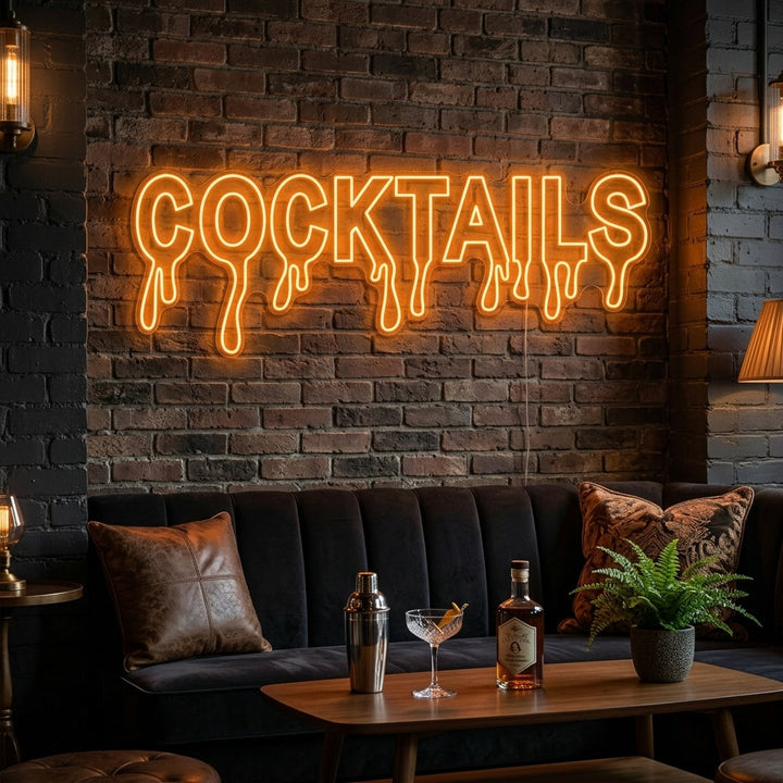 "Cocktails" Neonkyltti