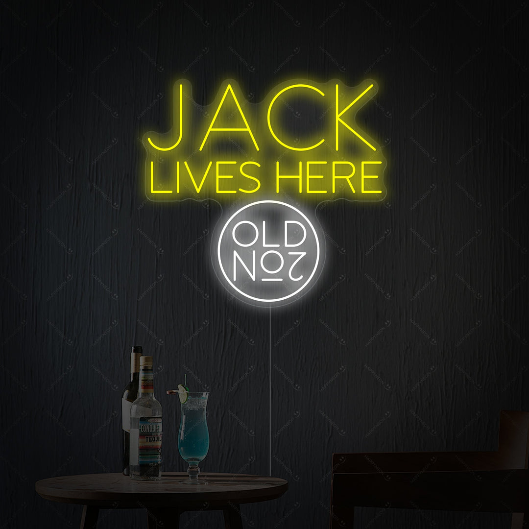 "Jack Lives Here No.7" Neonkyltti