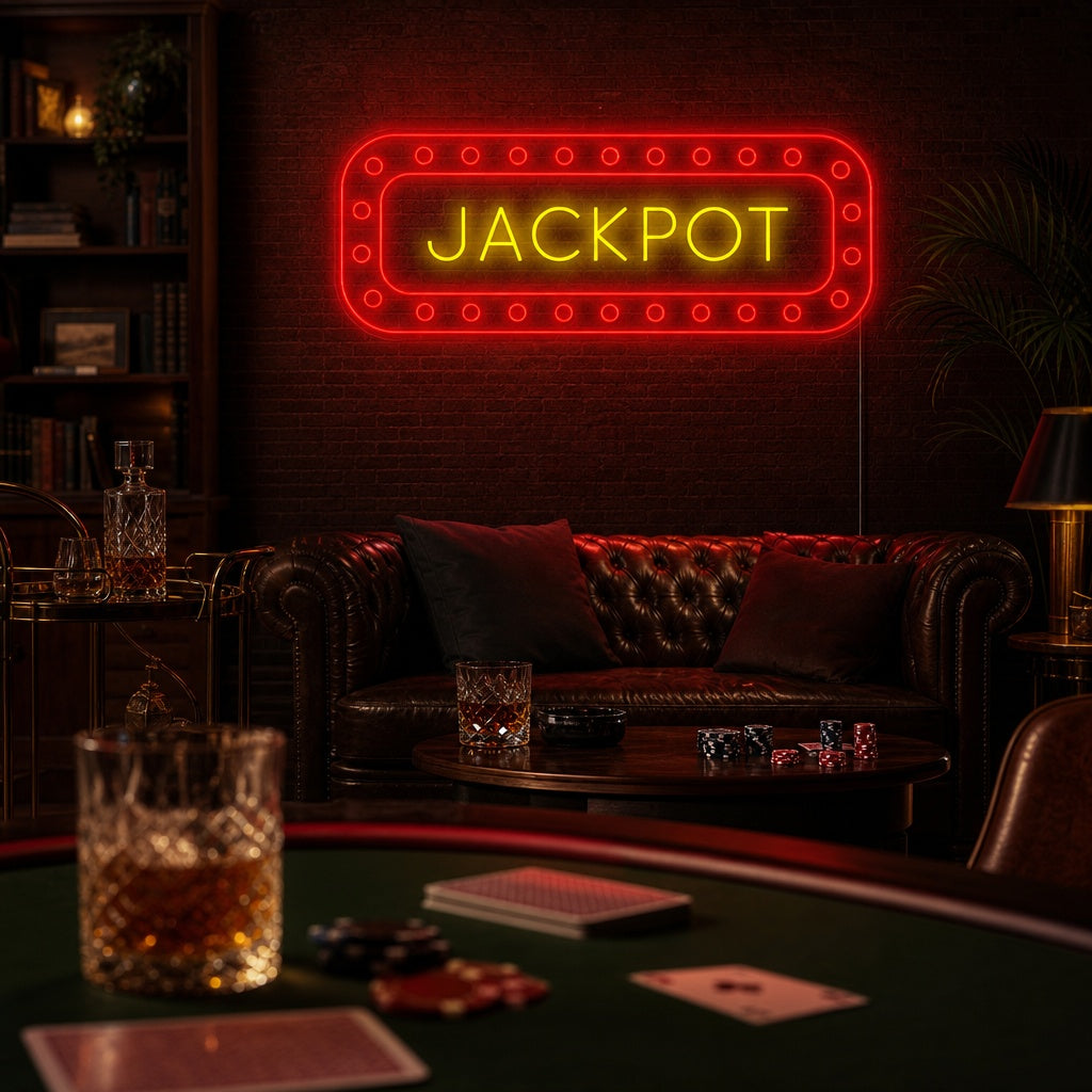 "Jackpot" Neonkyltti
