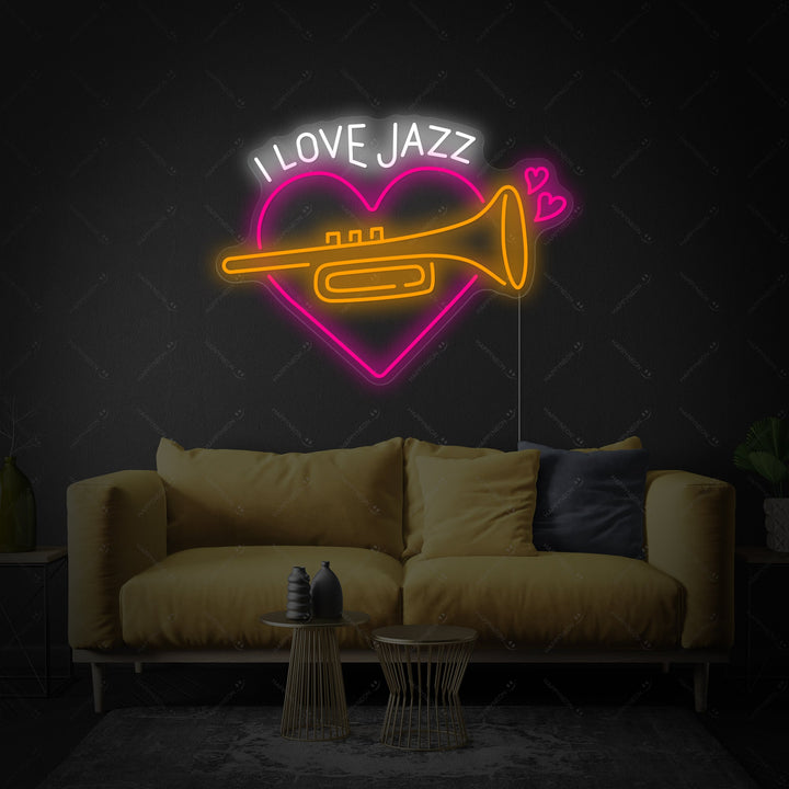 "Jazz-musiikki" Neonkyltti