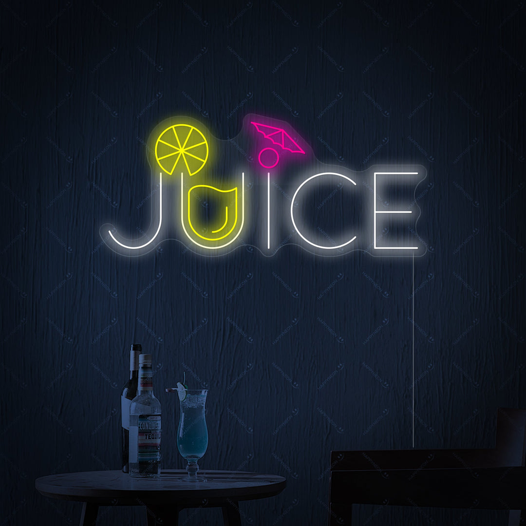 "Juice" Neonkyltti