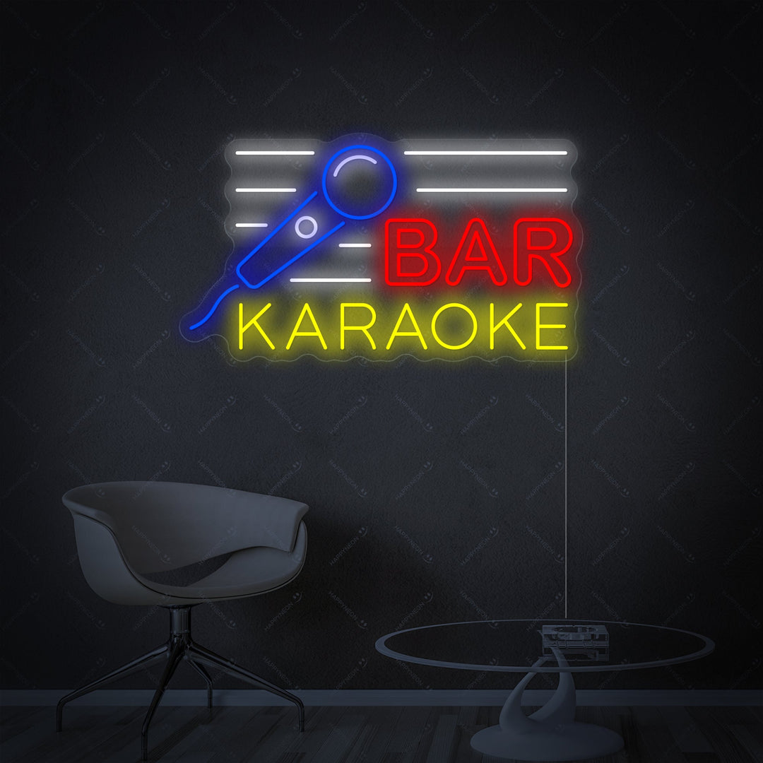 "Karaoke Bar" Neonkyltti