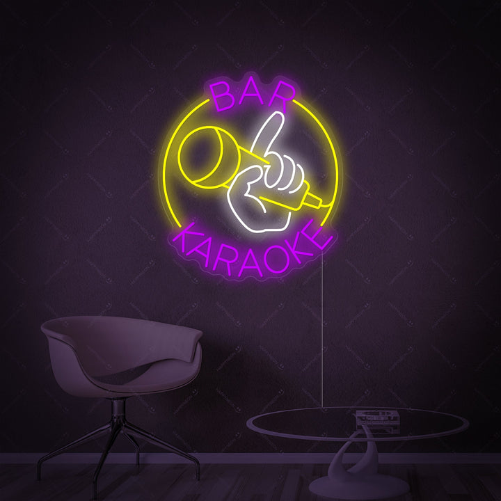 "Karaoke Bar" Neonkyltti