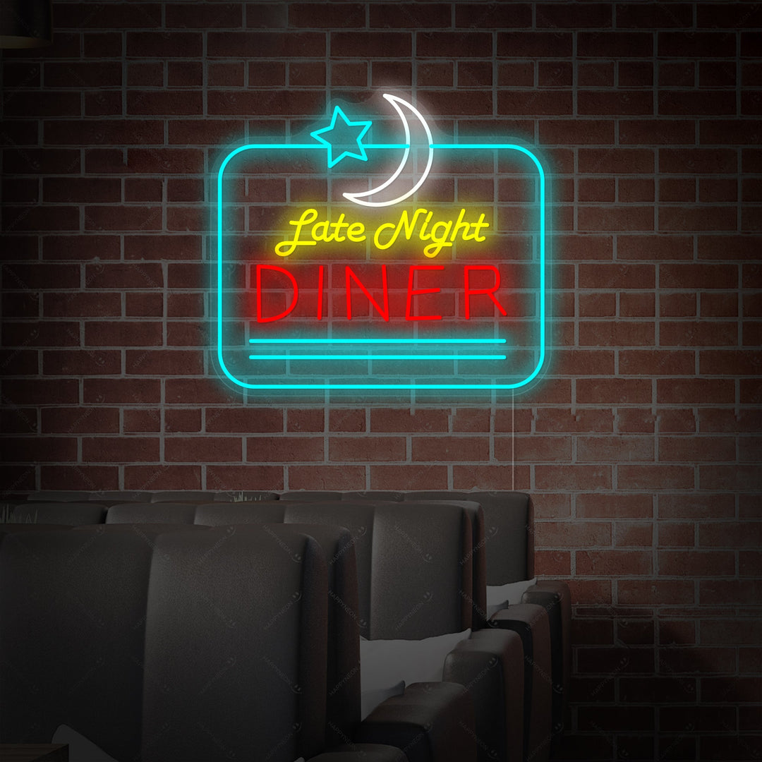 "Late Night Diner" Neonkyltti