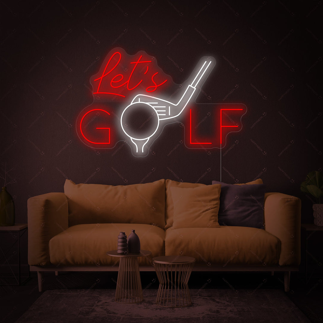 "Let's Golf" Neonkyltti