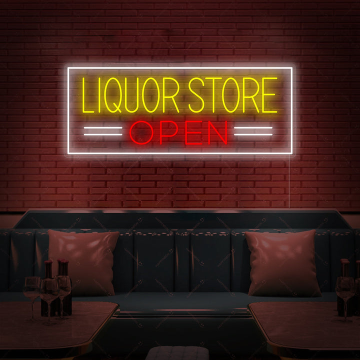 "Liquor Store Open" Neonkyltti