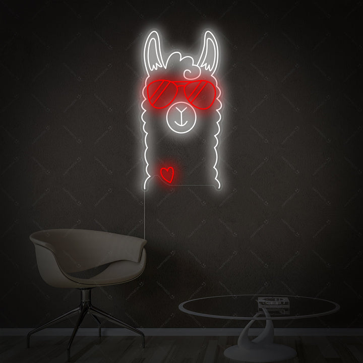 "Laama" Neonkyltti