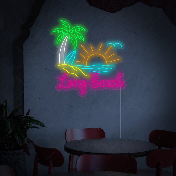 "Long Beach" Neonkyltti