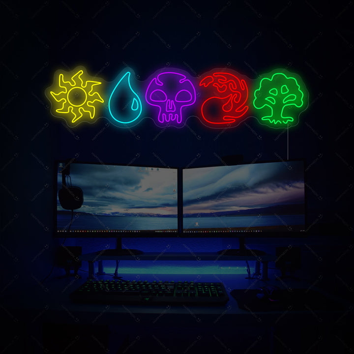 "Maaginen MTG" Neonkyltti