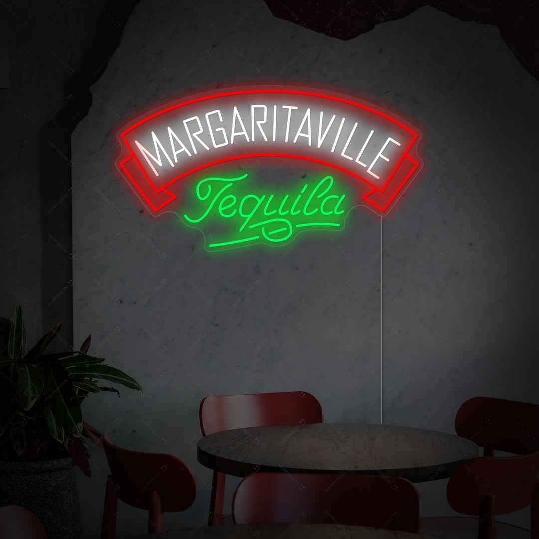 "Margaritaville Tequila" Neonkyltti