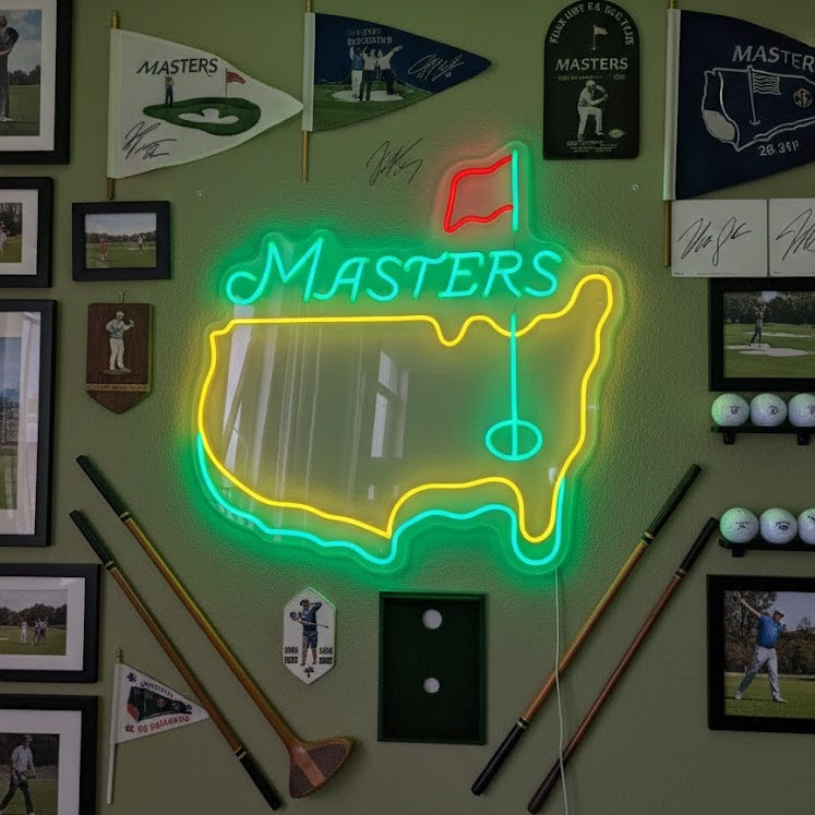 "Masters Tournament Golf" Neonkyltti