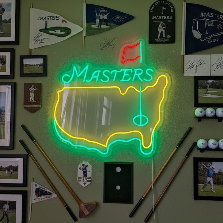 "Masters Tournament Golf" Neonkyltti