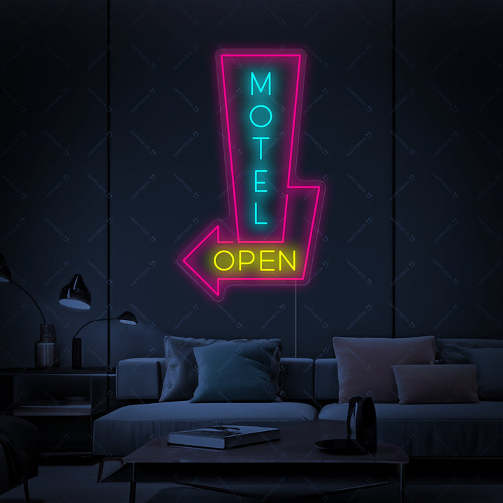 "Motel Open" Neonkyltti