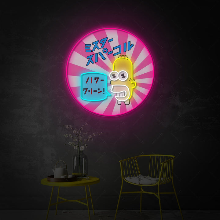 "Mr. Sparkle" Neonkyltti