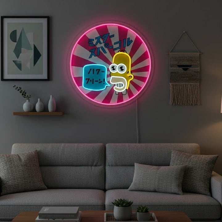 "Mr. Sparkle" Neonkyltti