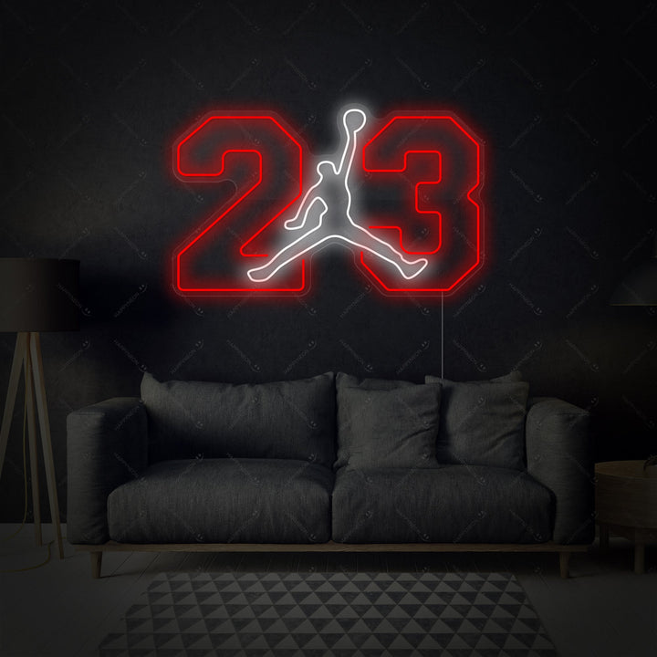 "Air Jordan 23" Neonkyltti