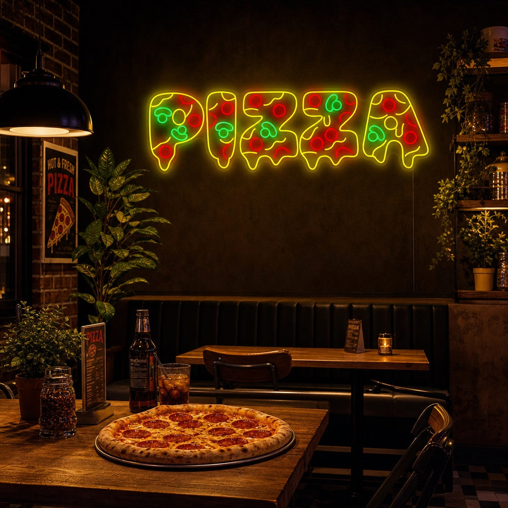 "Pizza" Neonkyltti