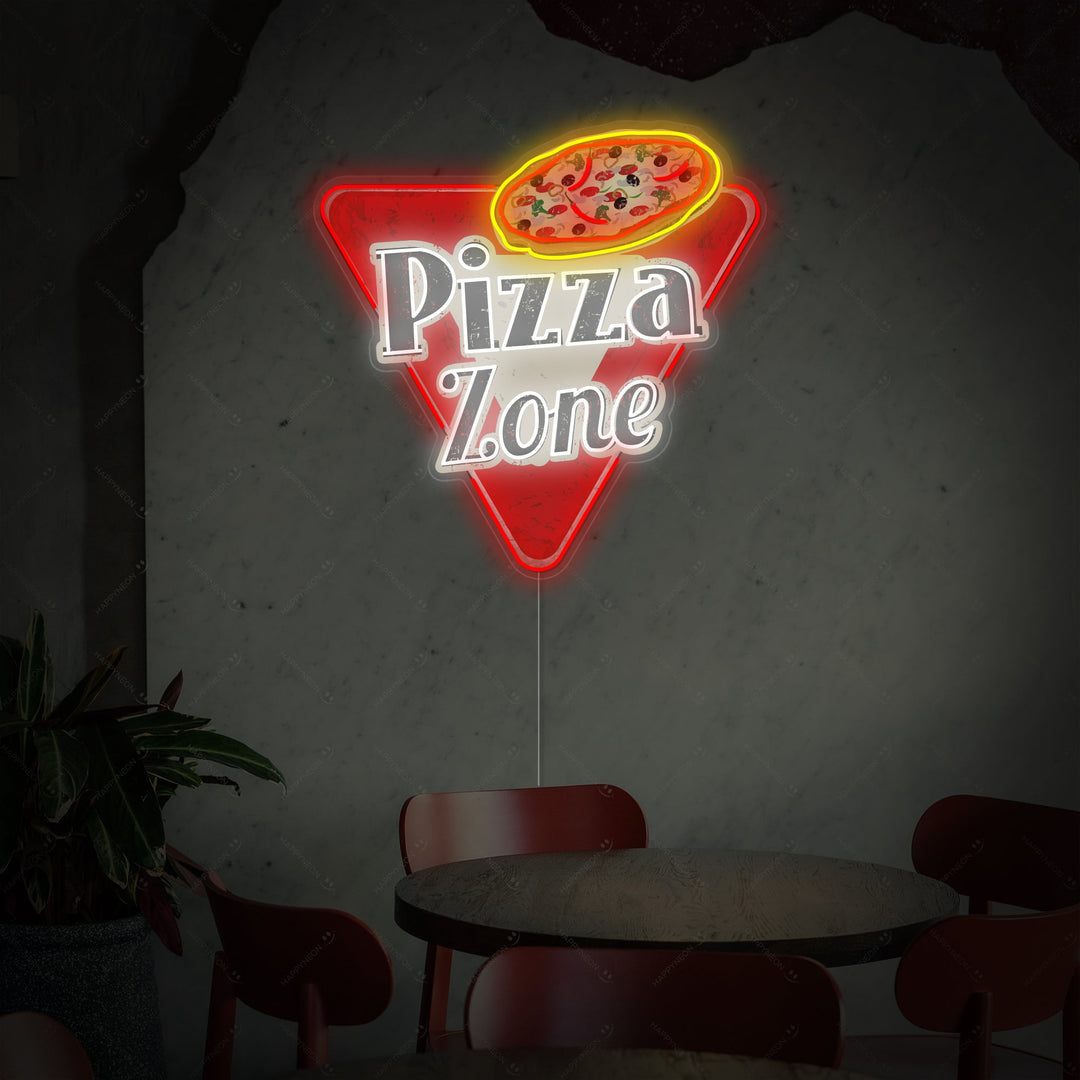 "Pizza Zone" Neonkyltti