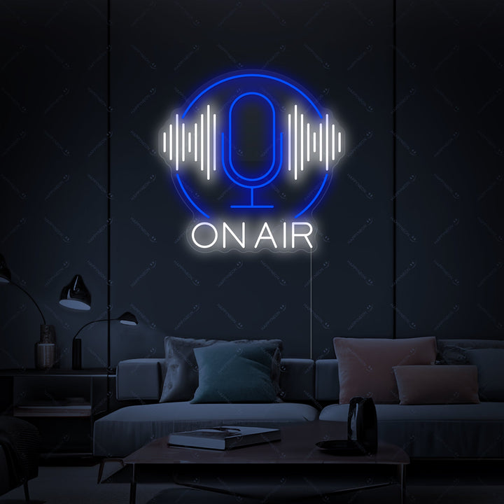 "Podcast On Air" Neonkyltti